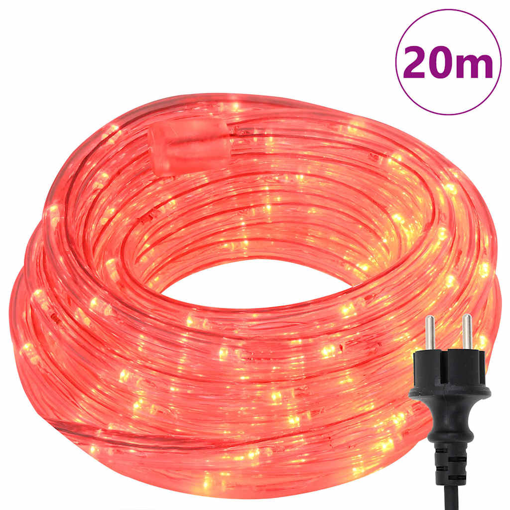 Rope Light with 480 LEDs Red 20 m PVC